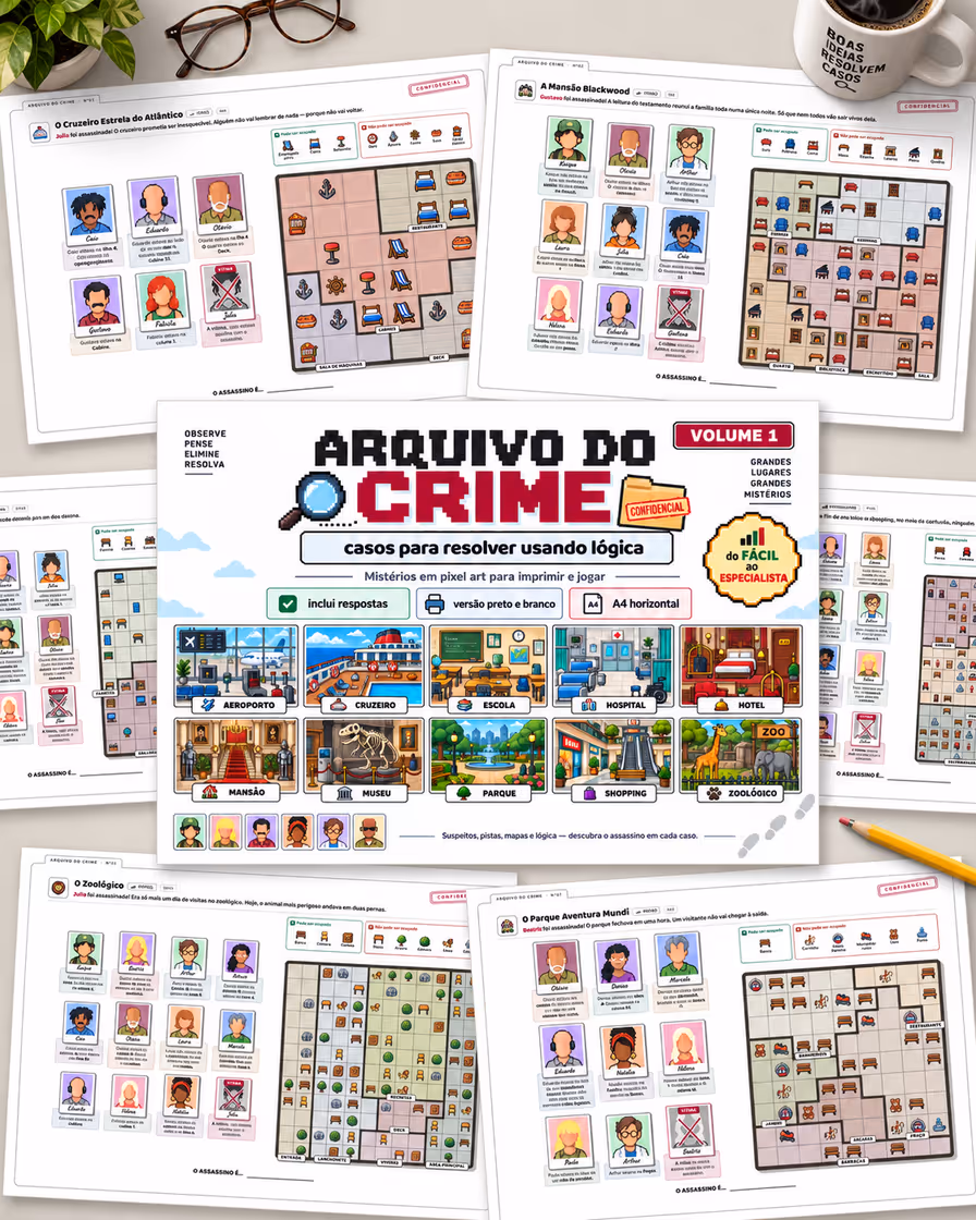 Arquivo do Crime: Casos Para Resolver